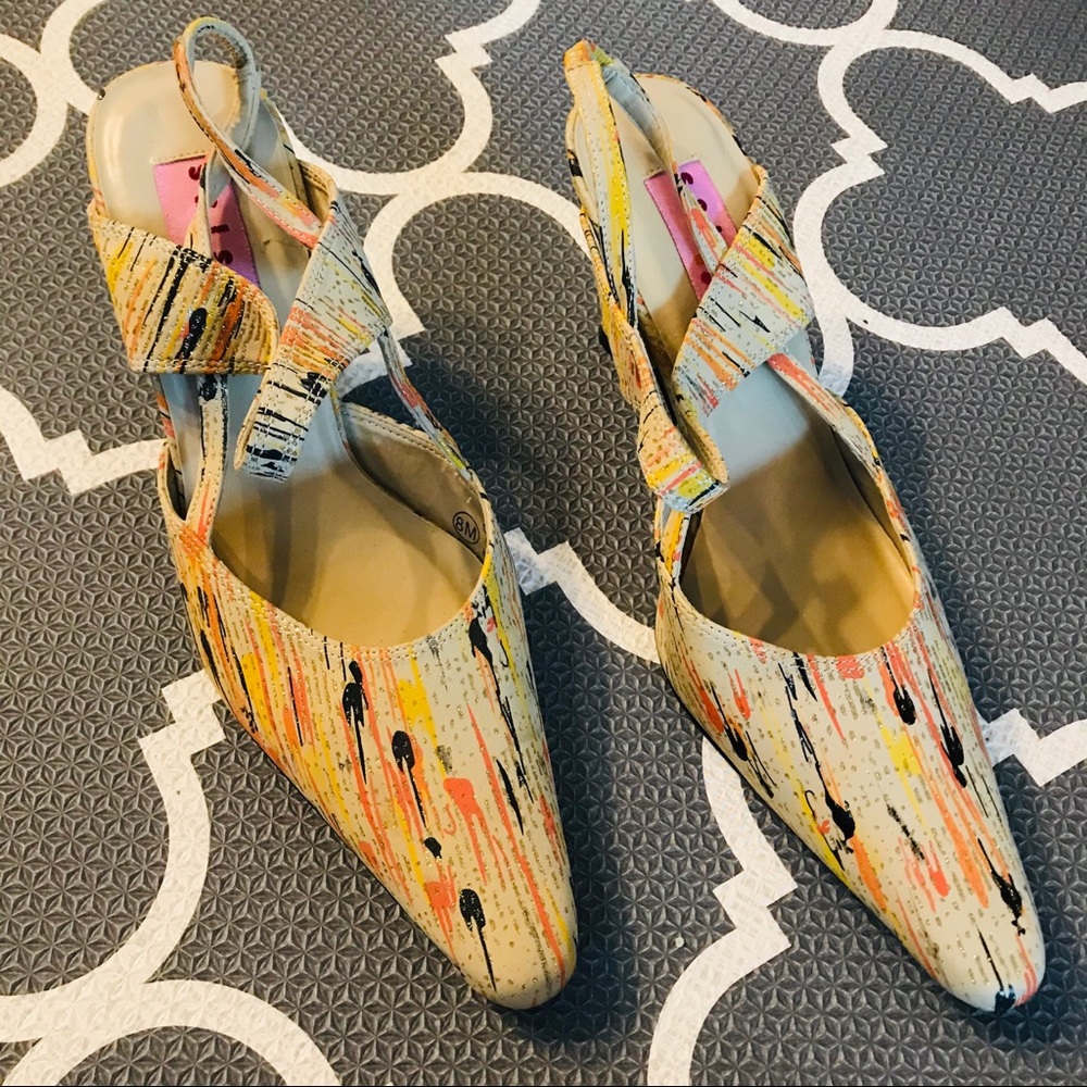 Fun 1980s Vintage Kitten Heels